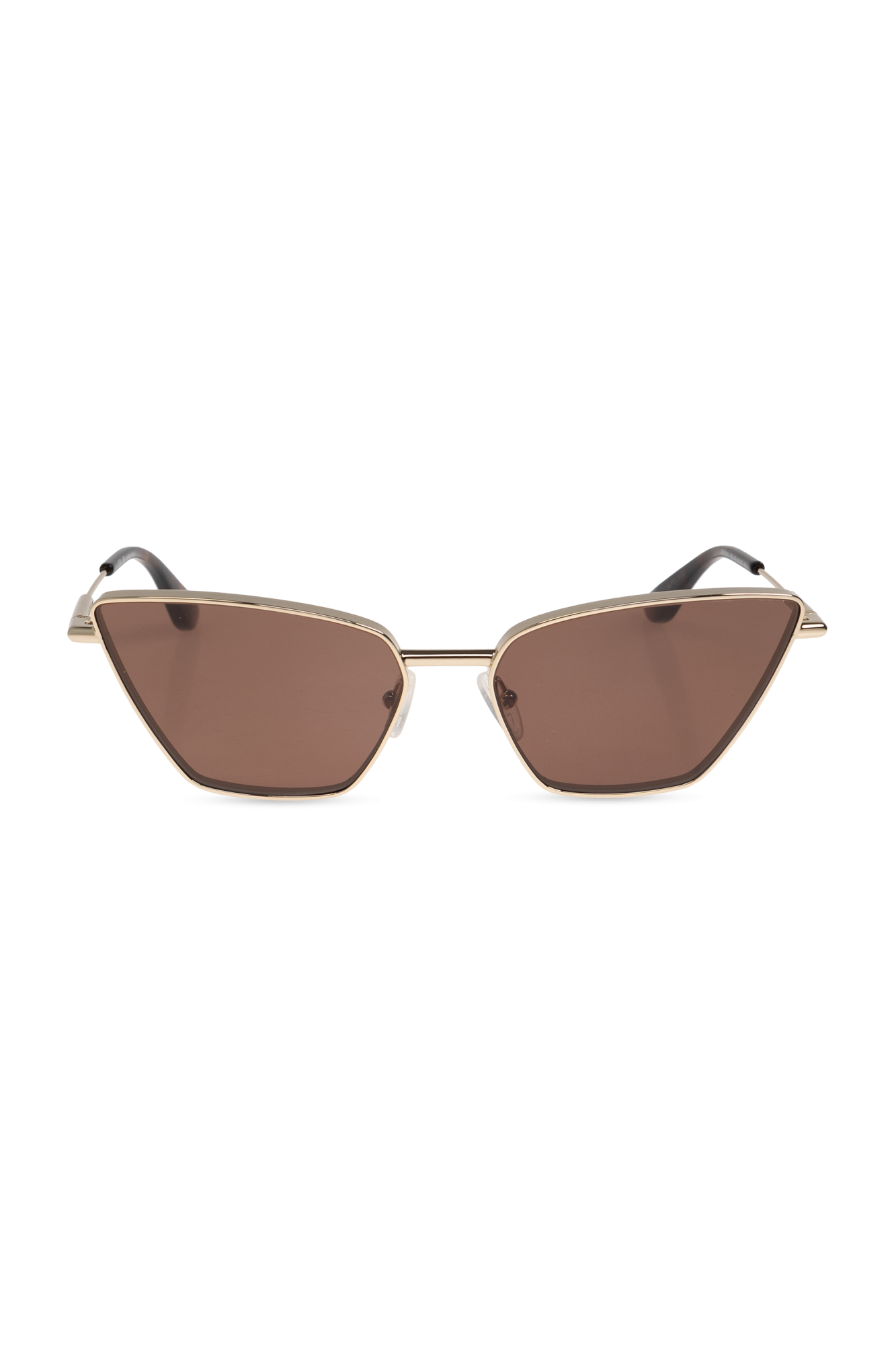 サングラス ALEXANDER MCQUEEN Woman Sunglasses Multicolor 821690I3330 Women's Metal T-Bar Cat-eye Sunglasses in Silver | McQueen US